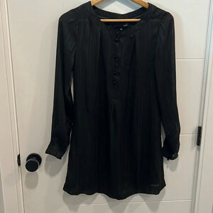 Vero Moda black tunic style sheer top size  medium
